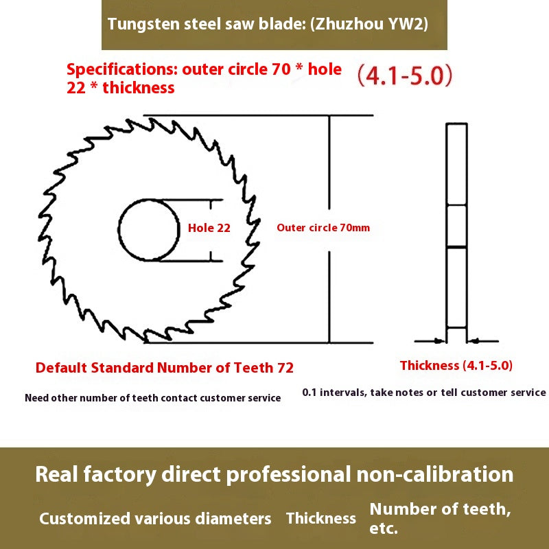 1142-Tungsten steel saw blade milling cutter ebony circular saw blade integral tungsten carbide saw blade outer diameter 20/30/40/60/80/100 Shandong Denso Pricision Tools Co.,Ltd.